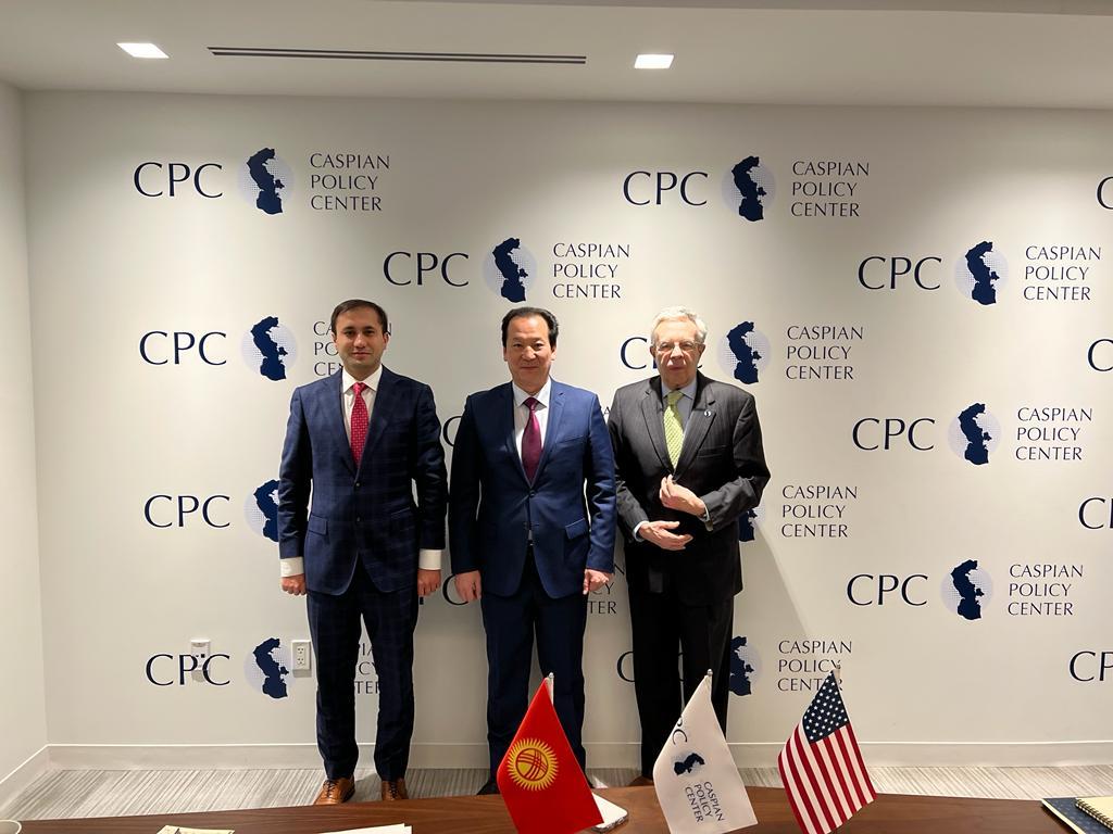 Briefing at the Caspian Policy Center with Ambassador of Kyrgyzstan to the U.S. Baktybek Amanbaev